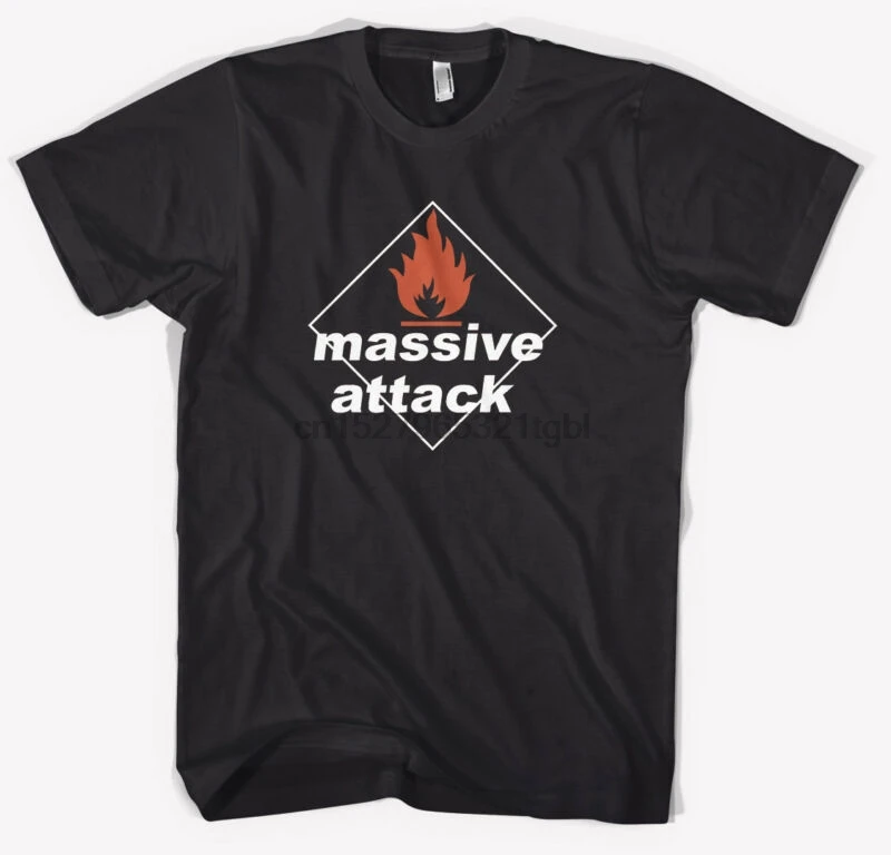 

New MASSIVE ATTACK Hip Hop Group Men's Black T-Shirt S - 3XL