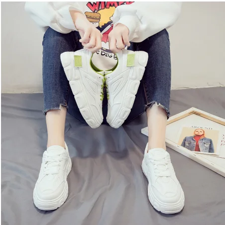 Кроссовки женские сетчатые в стиле панды дышащие спортивная обувь для отдыха