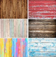 Wooden Backdrops Birthday Party Color Hardwood Pine Floor Baby Cake Smash Pet Doll for Digital Photo Studio Photo Backgrounds