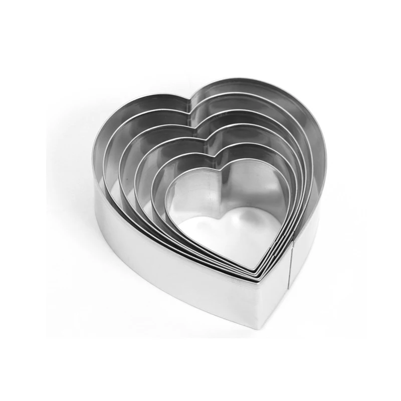 6 шт./партия сделай сам формы для выпечки инструменты серебристо