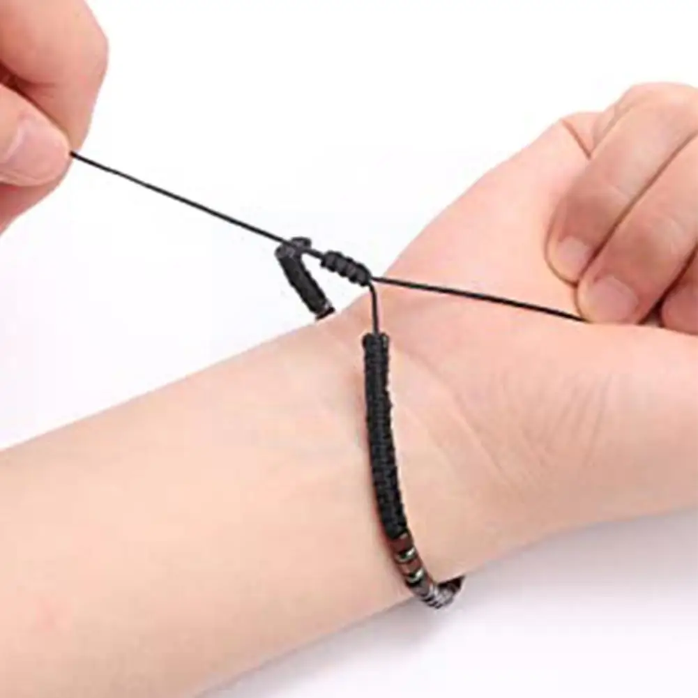 

Morse Code Bracelet Adjustable Black Charm Beaded Bracelet For Lovers Couple Bracelets Charm Jewelry Friendship Gi B1g0