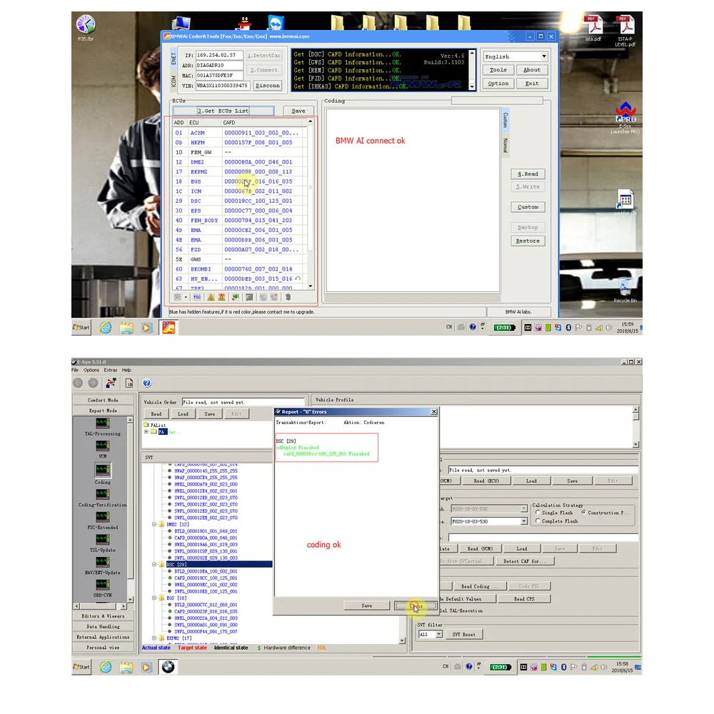 Адаптер для диагностического кабеля с поддержкой интерфейса Ethernet RJ45 и OBD2| |