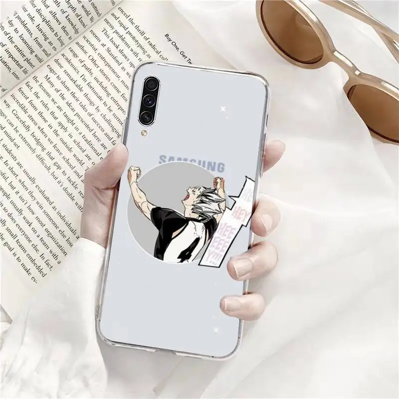 

HAIKYUU!! School badge style Phone Case Transparent Clear For Samsung Galaxy A71 A21s S8 S9 S10 plus note 20 ultra