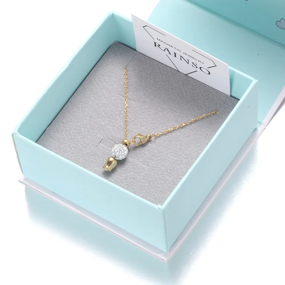 RainSo модные браслеты для женщин роскошный регулируемый браслет из нержавеющей