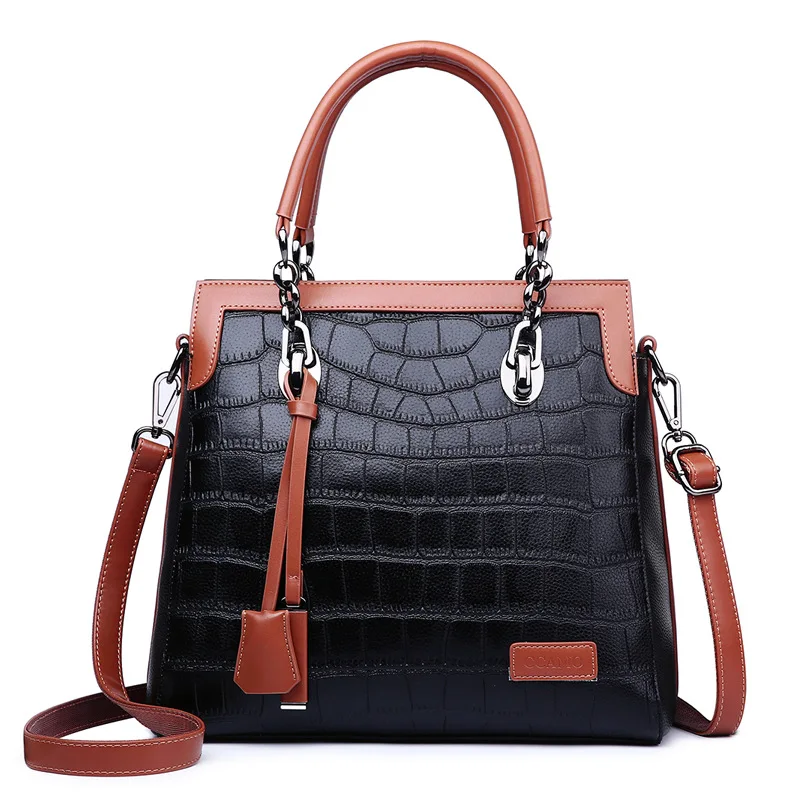 

100% Genuine Leather Handbags 2021 New Fashion Large-capacity Tote Shoulder Bag All-match Messenger Bag Purses and Handbags Gg