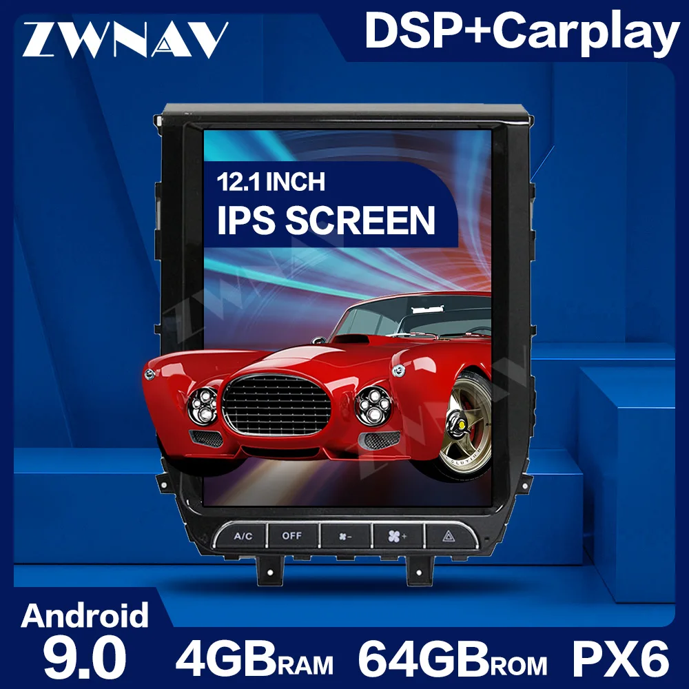 Автомобильный мультимедийный плеер Tesla Style большой экран Android 9 0 для TOYOTA LAND CRUISER 200