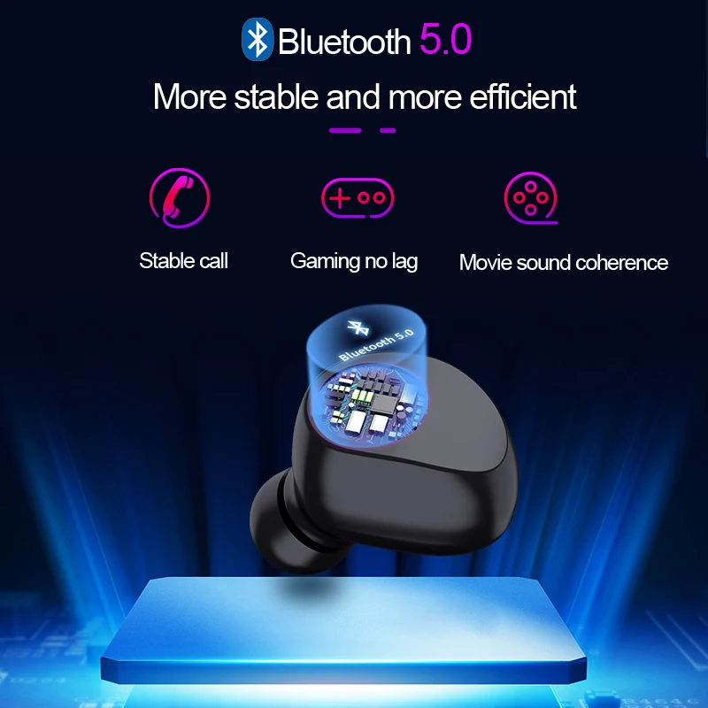 TWS Bluetooth Беспроводной наушники Шум шумоподавления громкой связи Bluetooth гарнитура для Беспроводной гарнитура стерео Hi-Fi наушники с зарядный Чехол для мобильного телефона