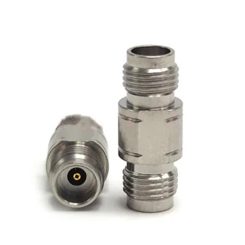 Conector adaptador de prueba de onda de alta frecuencia, 2,4mm a 2,4mm, macho y hembra, de acero inoxidable, 0-50G-4
