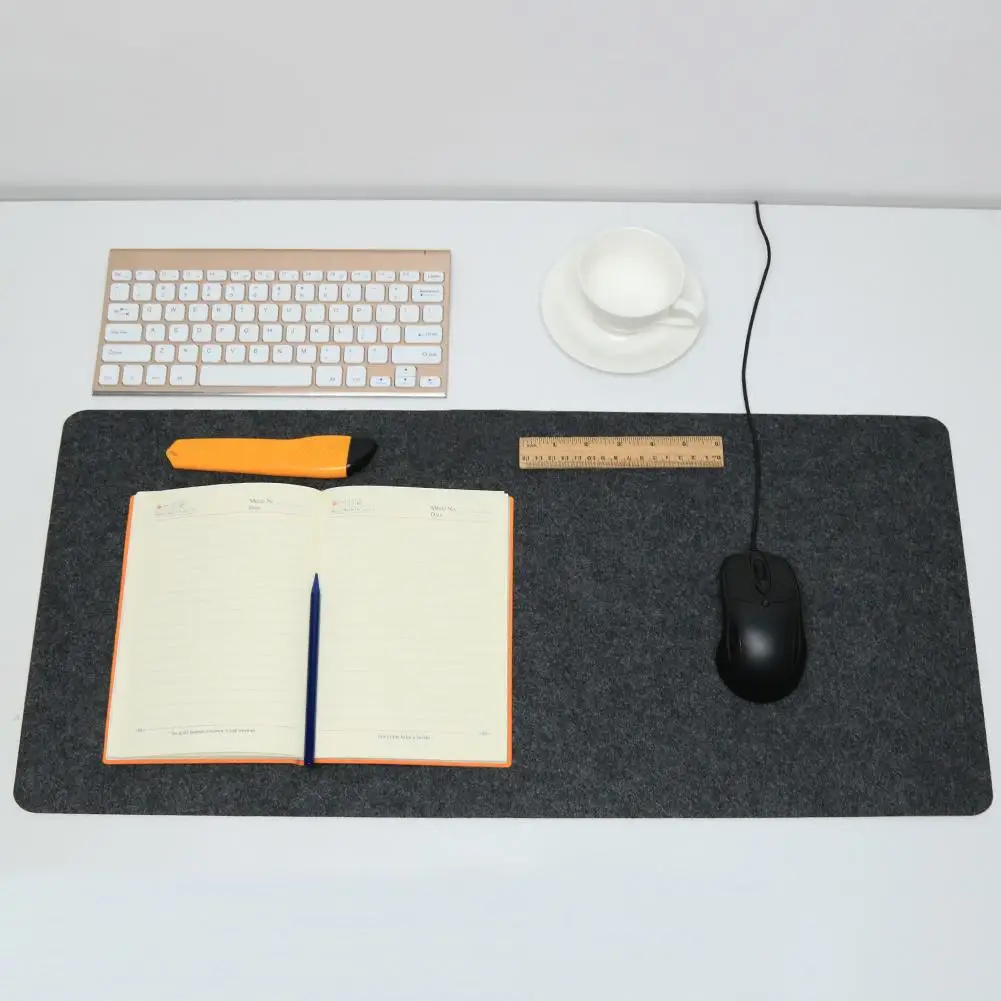 

Office Computer Desk Mat 700*330*2 mm Felt Wool Laptop Cushion Desk Mice Large Pure Color Mat Office Table Keyboard Mouse Pad