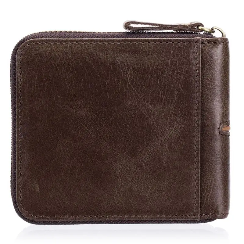 Мужские кошельки BULLCAPTAIN из натуральной кожи для отдыха визитницы на молнии