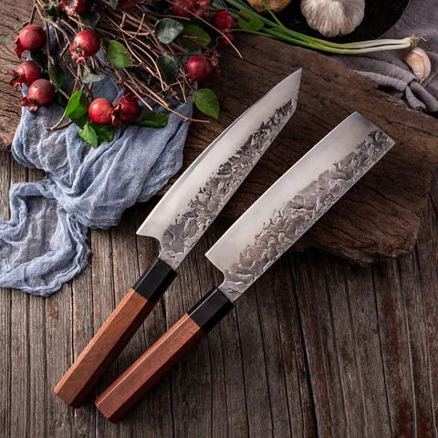 Ковка стальной нож шеф-повара кухонные ножи для суши острые японские ножи накири нож Кливер нарезка нож для приготовления пищи режущий инструмент