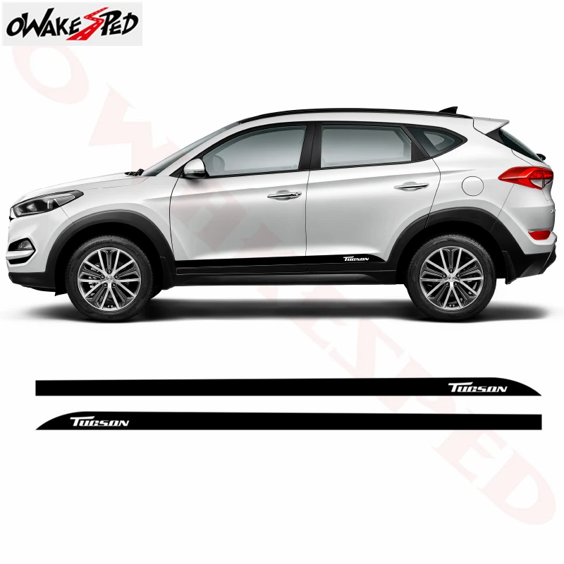 Наклейка на боковую юбку автомобиля полосы из углеродного волокна виниловые