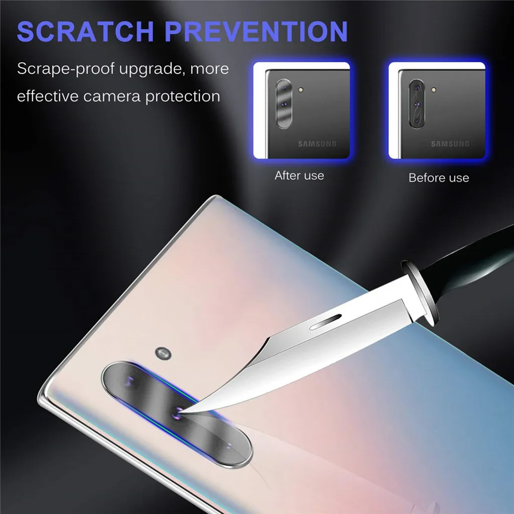 Note10+ Защитное стекло для объектива камеры для samsung Galaxy Note 10 Plus/Note10, защитная пленка для объектива, круглое кольцо, защитное стекло