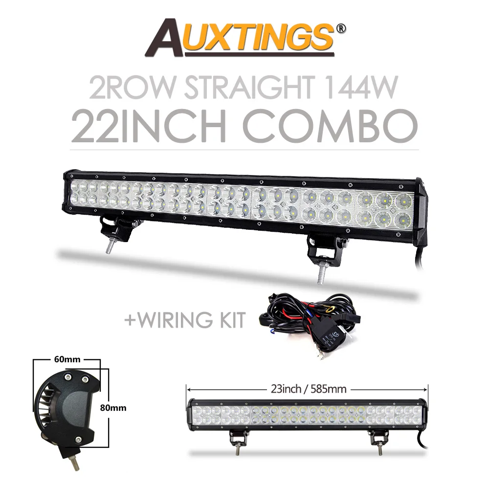 

Auxtings 12'' 22'' 20inch 12V 24V внедорожный светодиодный светильник Spot Flood Combo 20'' 126W светодиодный рабочий фонарь для Jeep Car 4WD Truck SUV ATV