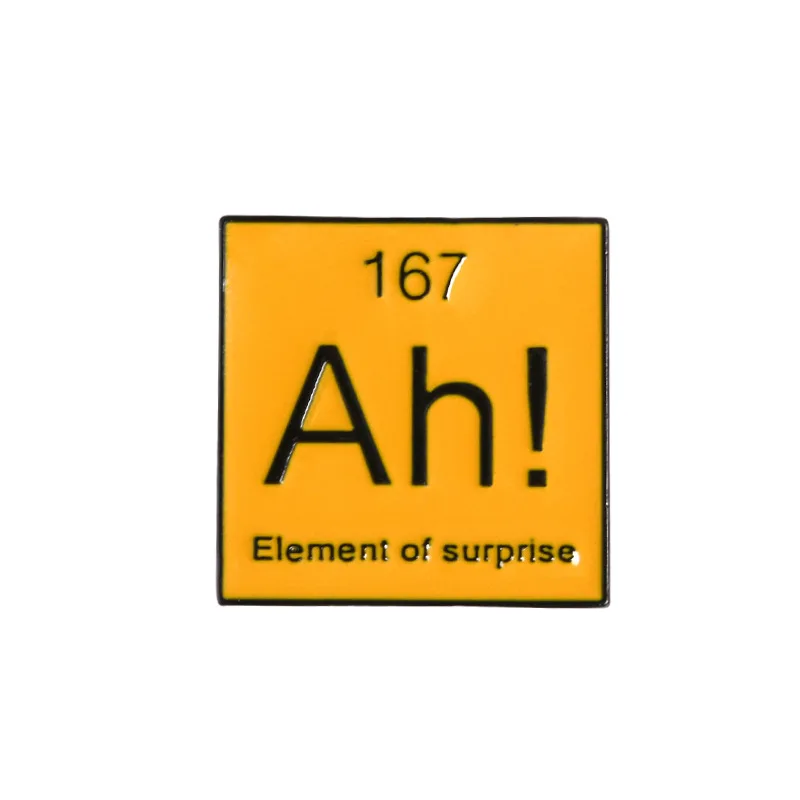 

Periodic Table Cartoon Pins Creative New Products DIY Collection Badge Brooch