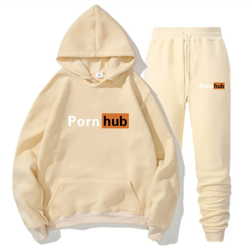 

New Two Pieces Set Fashion Hooded Sweatshirts Sportswear Men Tracksuit Hoodie Autumn Brand Clothes Hoodies+Pants men sets