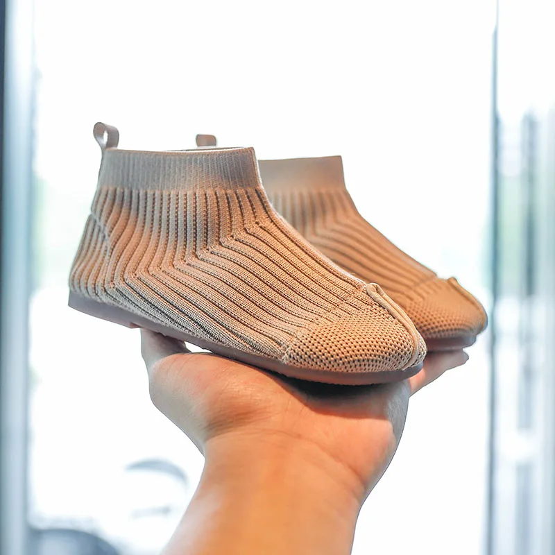Детская обувь модные вязаные Повседневные носки для маленьких мальчиков дышащие