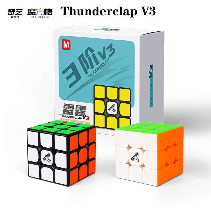 Thunderclap V3 M 3x3x3 Магнитный магический куб QY MoFangGe Magic/Обычная профессиональная