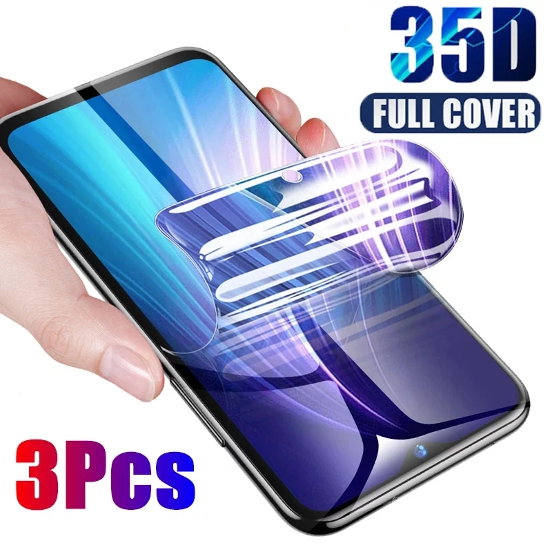 

For Xiaomi Redmi Note 8T 10 CC9 8 9 9T A3 K20 8A CC9E Pro 5G Lite Anti Scratch Full Coverage Screen Protection HD Hydrogel Film