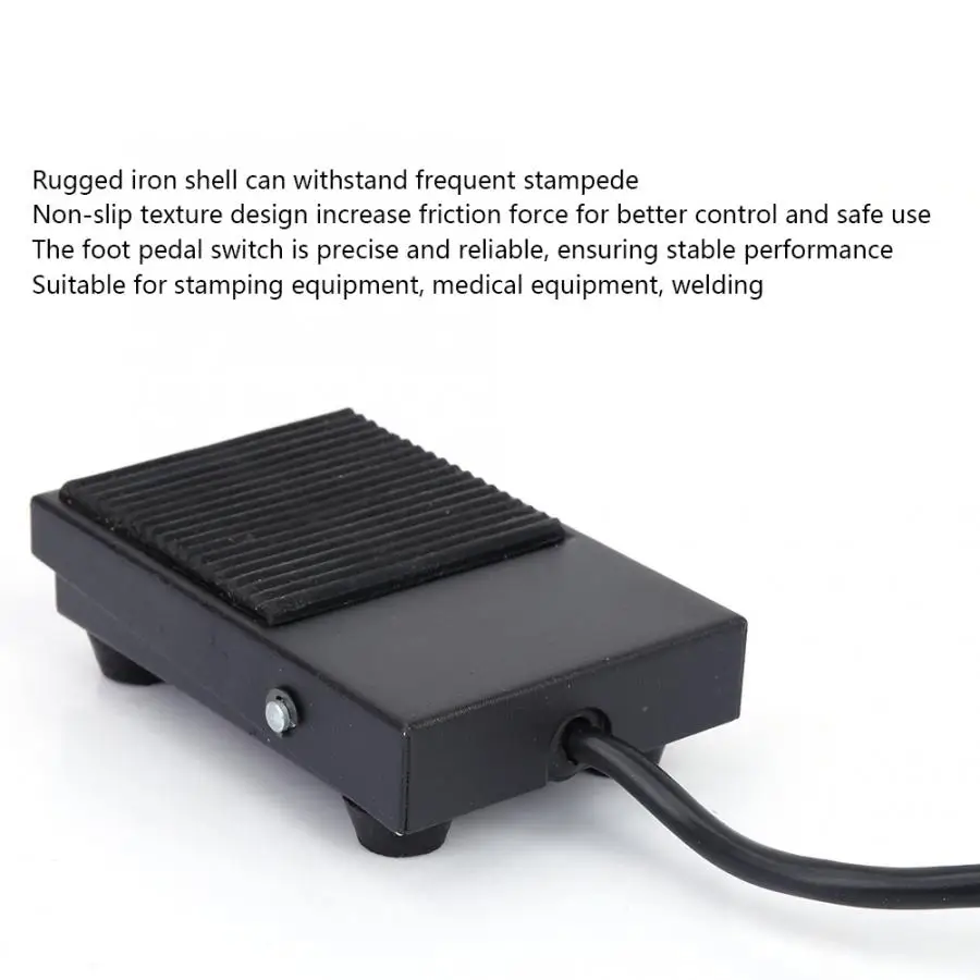 AC380V 220V TFS-1 Iron Shell Foot Control Pedal Switch Footswitch with 2 Meters Cable Suitable for stamping equipment medical |