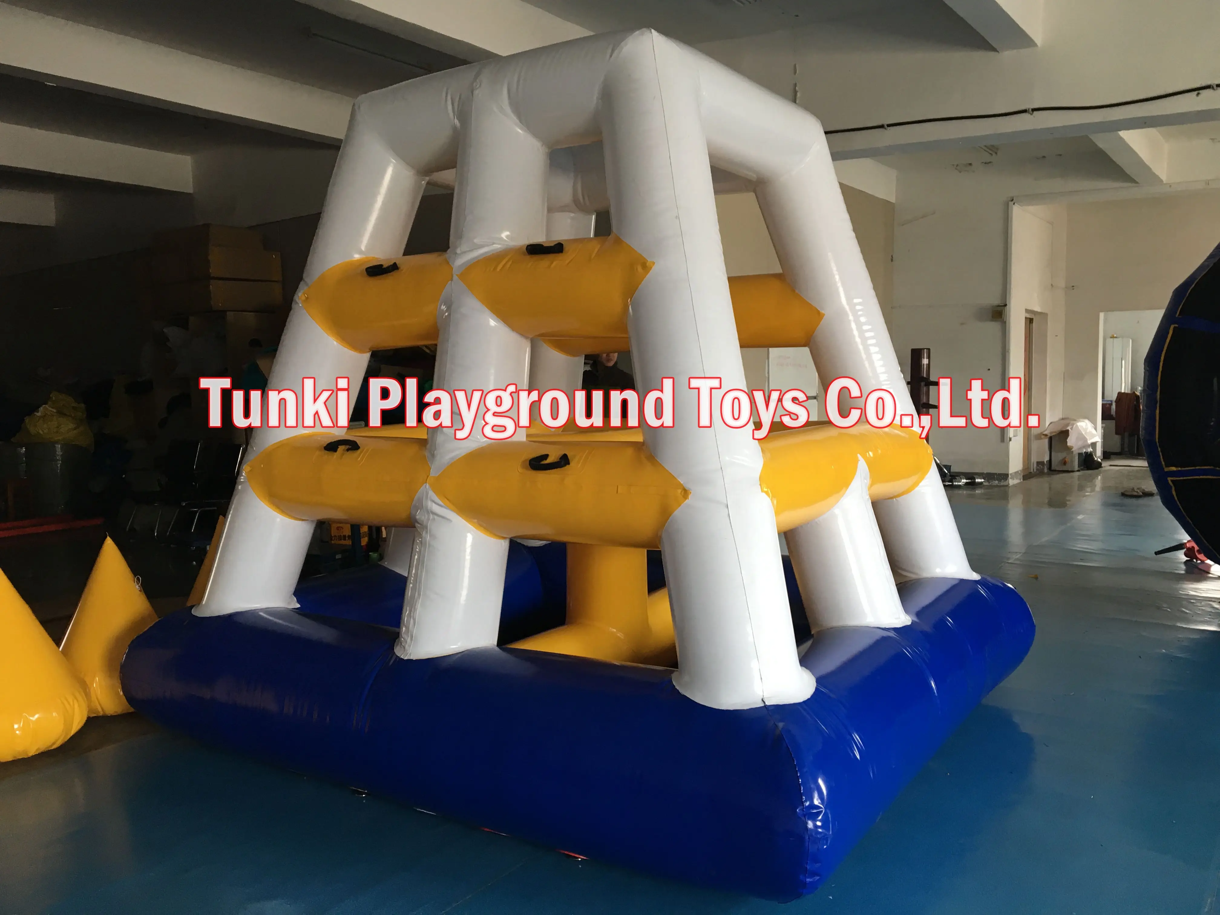 

0,9 мм ПВХ брезент надувная башня для скалолазания водная башня для аквапарка