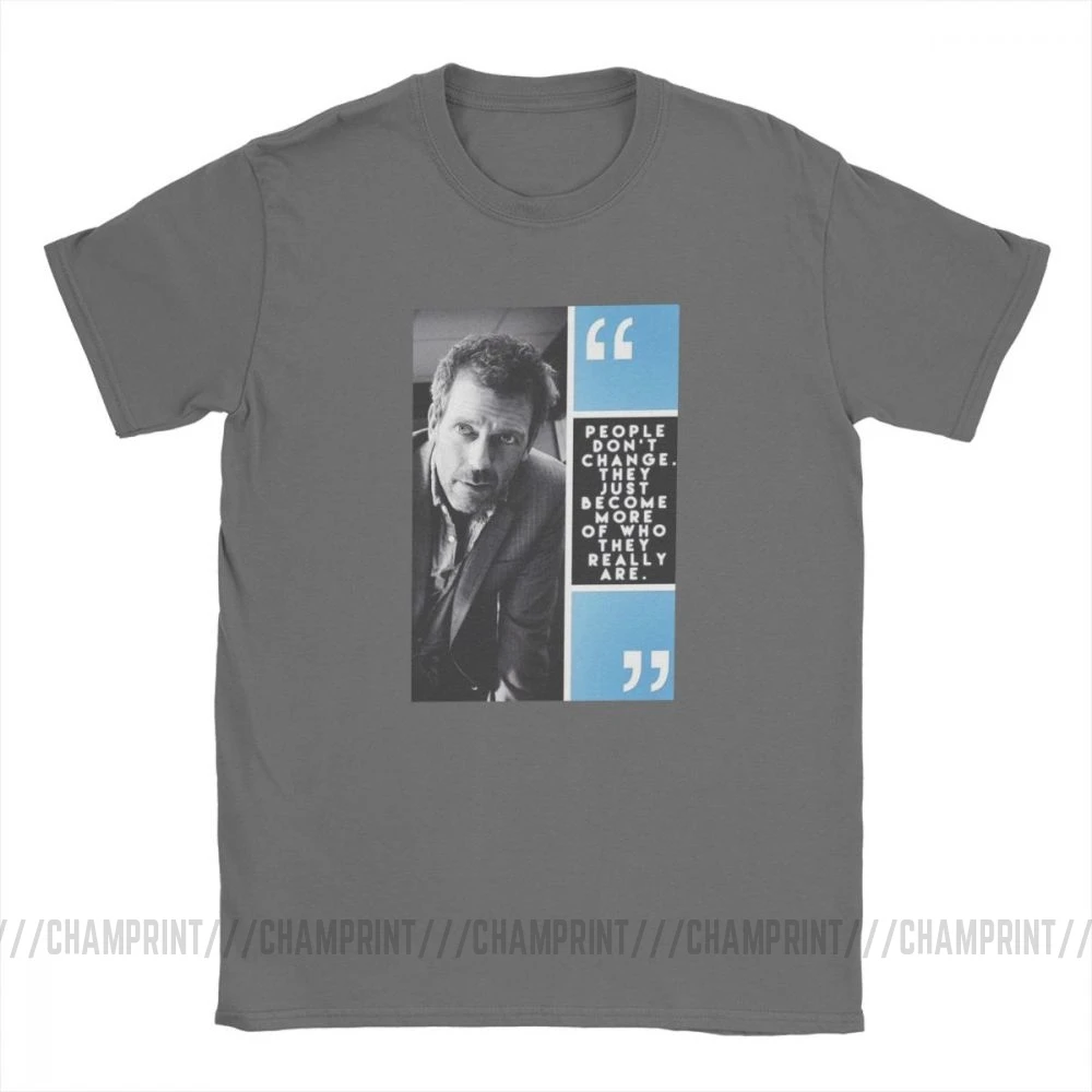 Винтажные футболки с надписью House MD для мужчин Грег грегорий Хаус одежда коротким