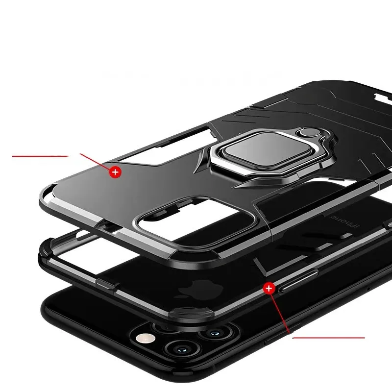 

Shockproof Armor Stand Car Ring Phone Cover for IPhone 11 Pro 11 Pro Max Case for Apple IPhone 11 Pro Max Cover Shockproof shell