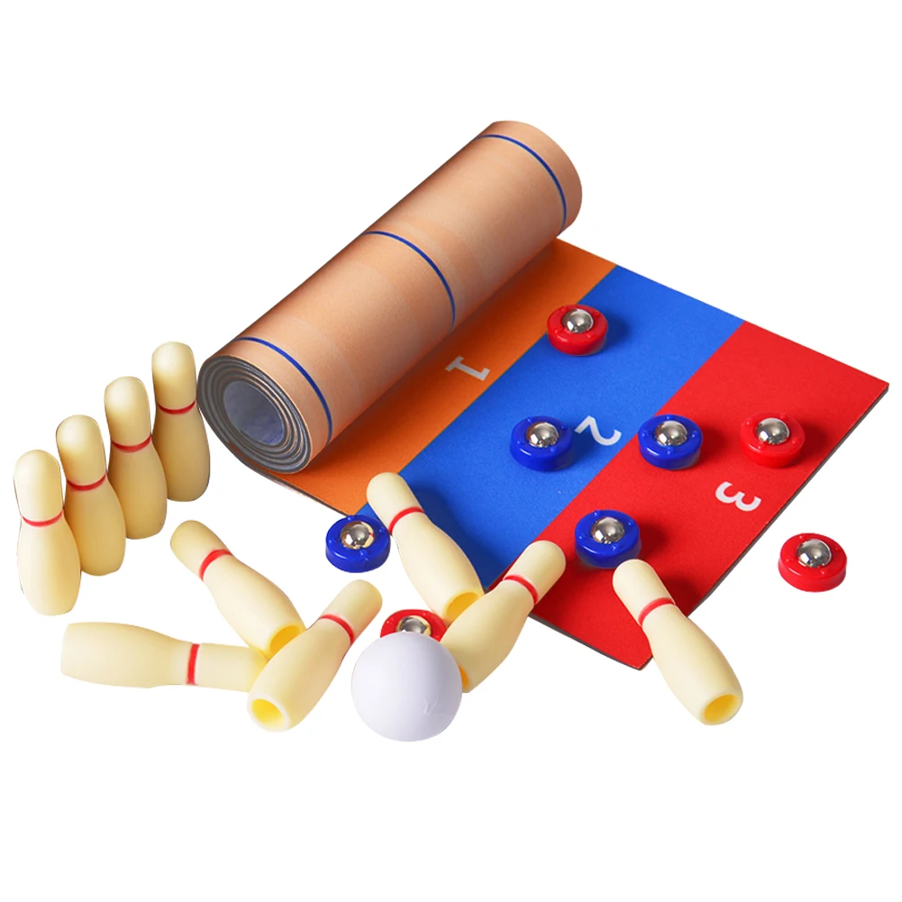 

Спортивные 3 в 1 крытый Шаффлборд с изображением популярной игры Семья вечерние взрослых щипцы для боулинга сбора мини Портативный столешни...