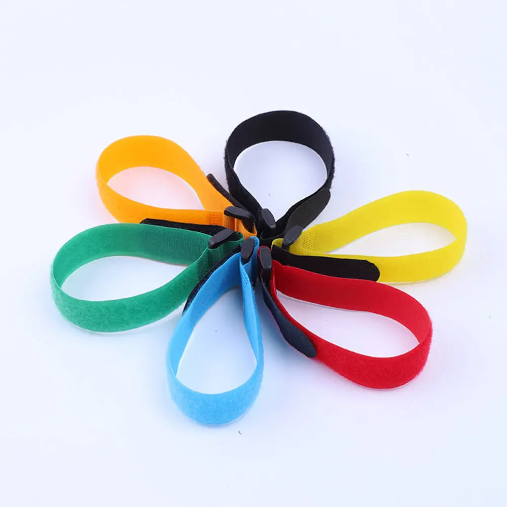 

15pcs Multifunctional Hook and Loop Tape Durable Fastening Strap Fit Strap