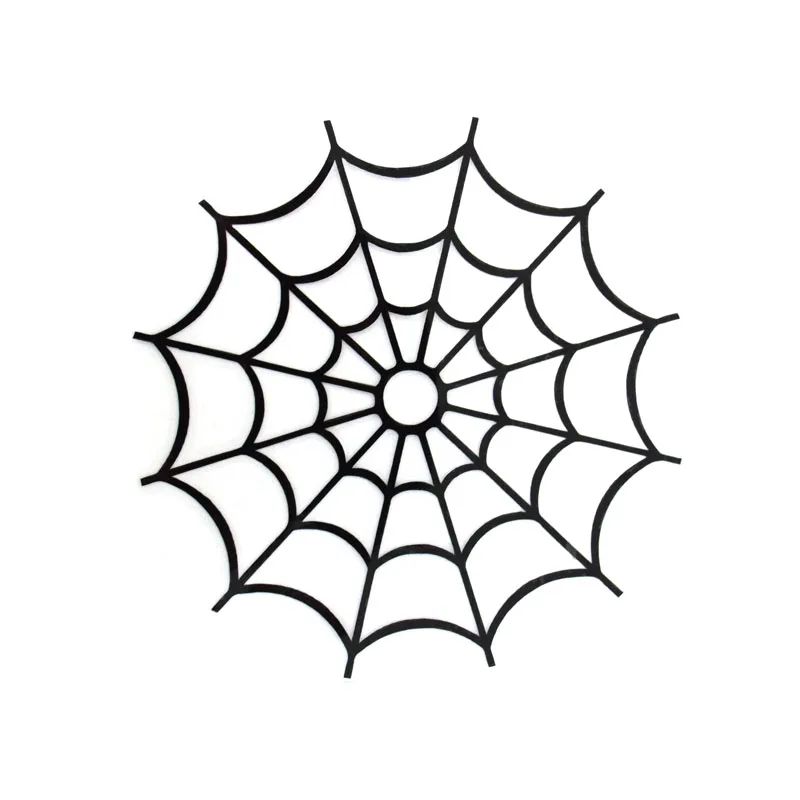 

Cartoon Fashion Spider Web Cobweb Die Cut KK Vinyl Decal Car Stickers Black/Silver Sunscreen Waterproof 11cm*12cm