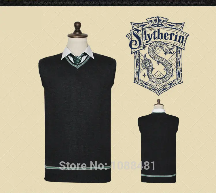 Harri свитер в стиле Гарри Поттера Гриффиндор Слизерин Ravenclaw Hufflepuff свитер, жилет, пальто Косплей костюмы на Хэллоуин и Рождество подарок