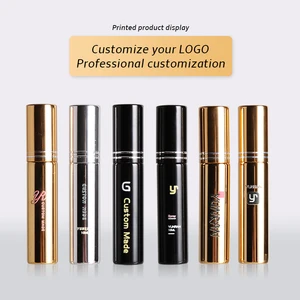 Бесплатный логотип на заказ, оптовая продажа, портативный распылитель 10 мл, стеклянный многоразовый флакон для духов для путешественника, добавьте вам изображение