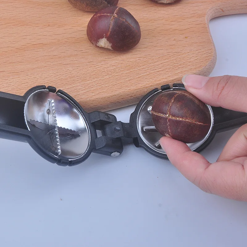 

Kitchen Fruit and Vegetable Tools Shell Opener Chestnut Opener Cross Nut Sheller Peeling Chestnut Knife Walnut Chestnut Clip