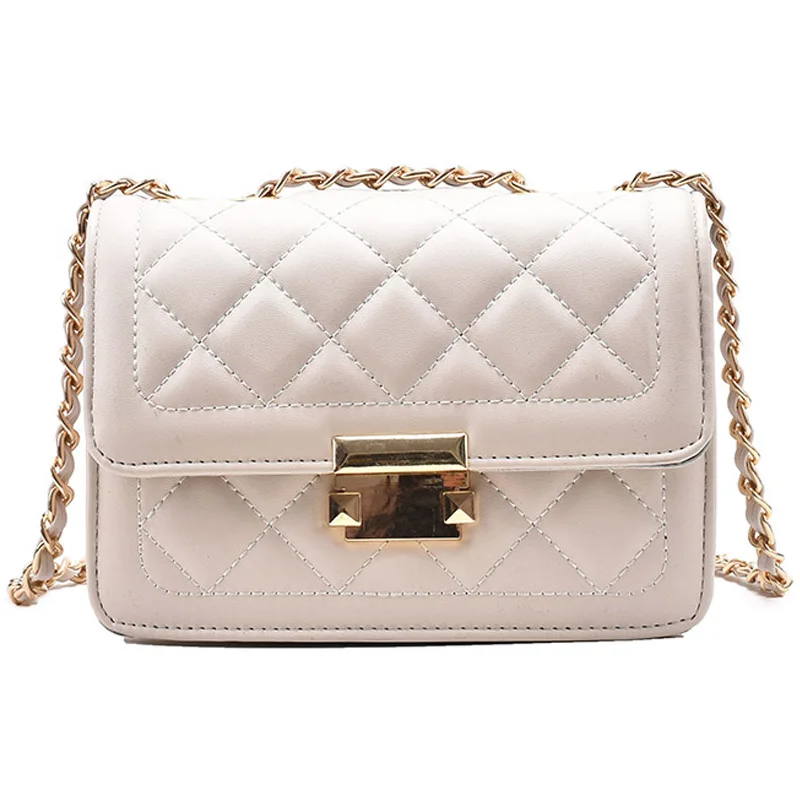 

Chain Designer Brand Women's Designer Fashion Small Flap Crossbody Bag 2021 Winter Shoulder Handbags High Quality PU Leather