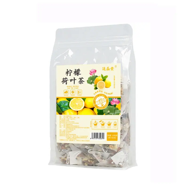 

Lemon lotus leaf tea health tea hawthorn cassia tea triangle tea bag combination flower tea