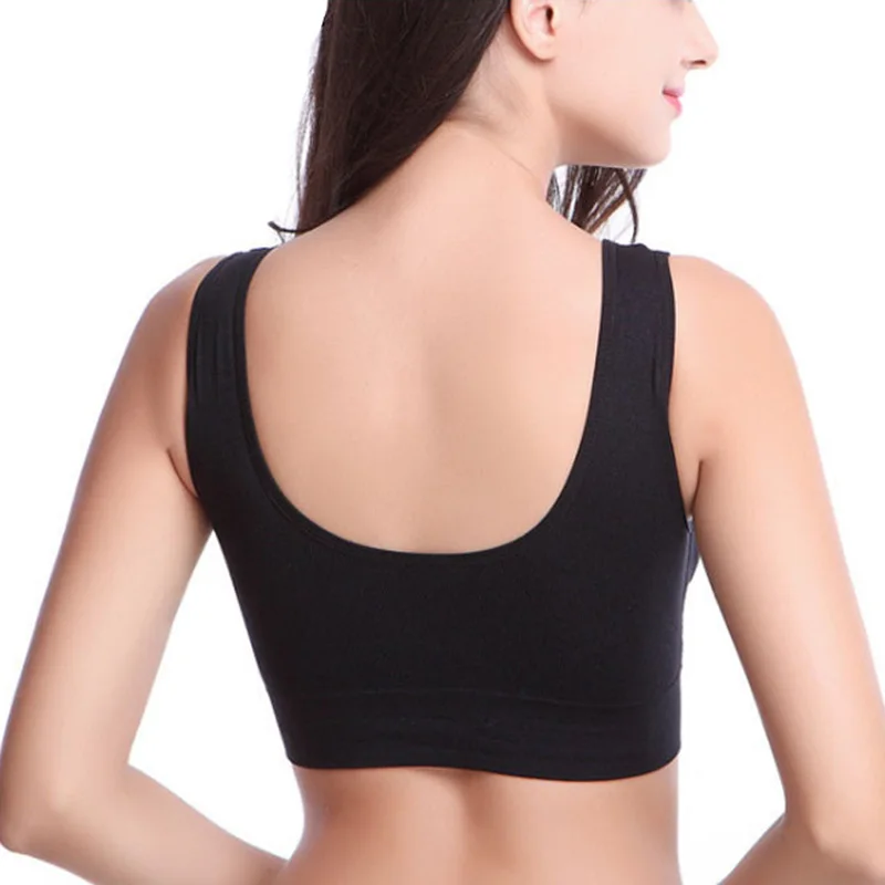 Модное бесшовное тонкое Спортивное нижнее белье без застежки женский