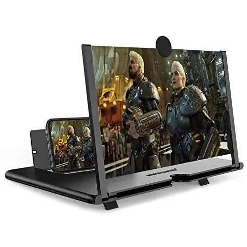 

Folding pull-out mobile phone screen high-definition amplifier, new ultra-clear anti-blue light Send bluetooth remote control
