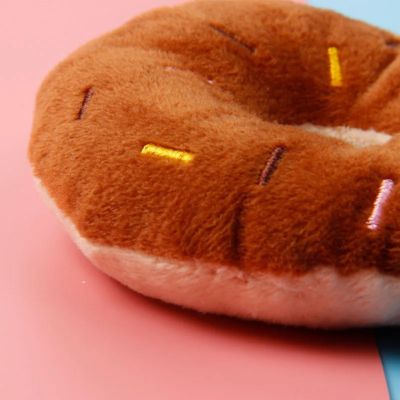 Мягкая собака пончики плюшевая игрушки для жевательная игрушка собак милый