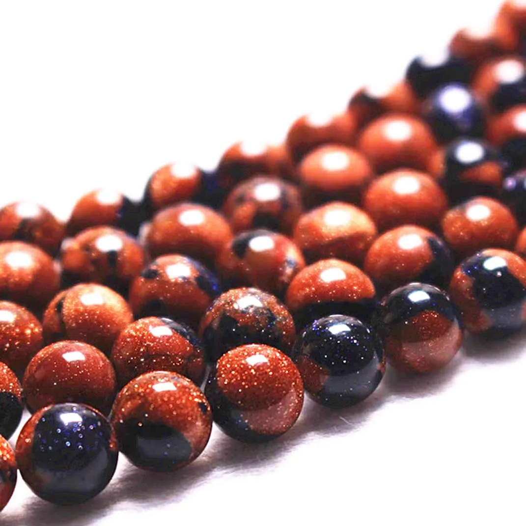 Оптовая продажа разноцветные золотистые бусины россыпью 6/8/10/12 мм гладкие и