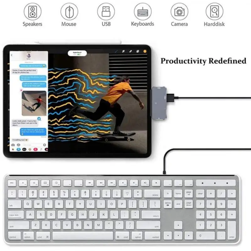 

Type-C Expansion Dock HDMI PD Usb3.0 Audio 4 In 1 Hub Mobile Phone Ipad Pro Notebook Docking Statione Adapter