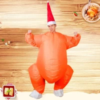 adults inflatable turkey costume halloween thanksgiving day cosplay jumpsuit party holiday supplies kids favor