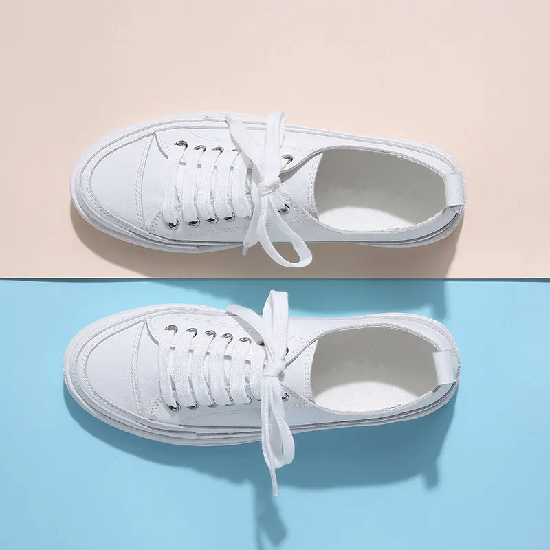 Кроссовки женские на шнуровке классические плоская подошва повседневные обувь