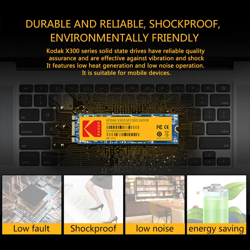 M2 SSD Kodak M.2 1 ТБ 500G 250G HD NVMe жесткий диск HDD X300 твердотельный PCIe для ноутбука |