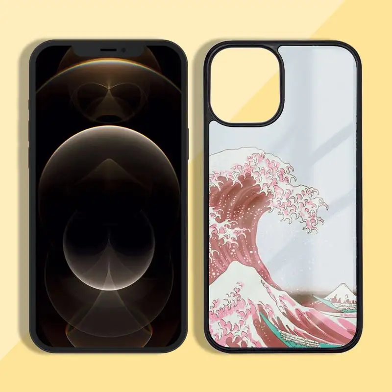 

aesthetic vaporwave sea Phone Case Silicone TPU+PC For iPhone 11 12 mini Pro MAX 6 7 8 Plus X XR XS