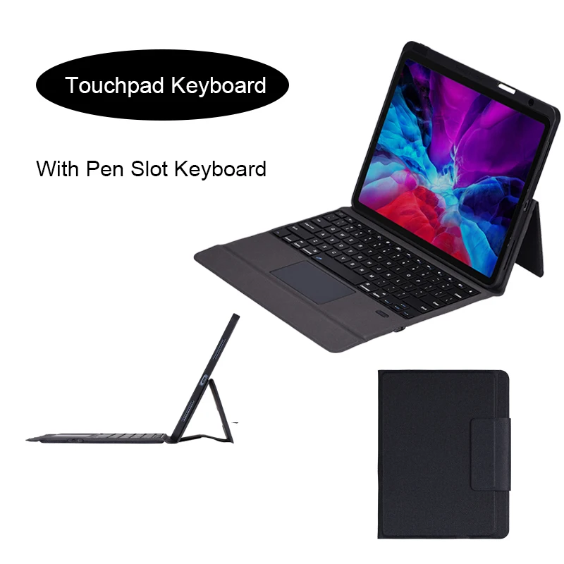 

Чехол для планшета ipad pro 12.9th 2020 2018, с сенсорной панелью и слотом для ручки