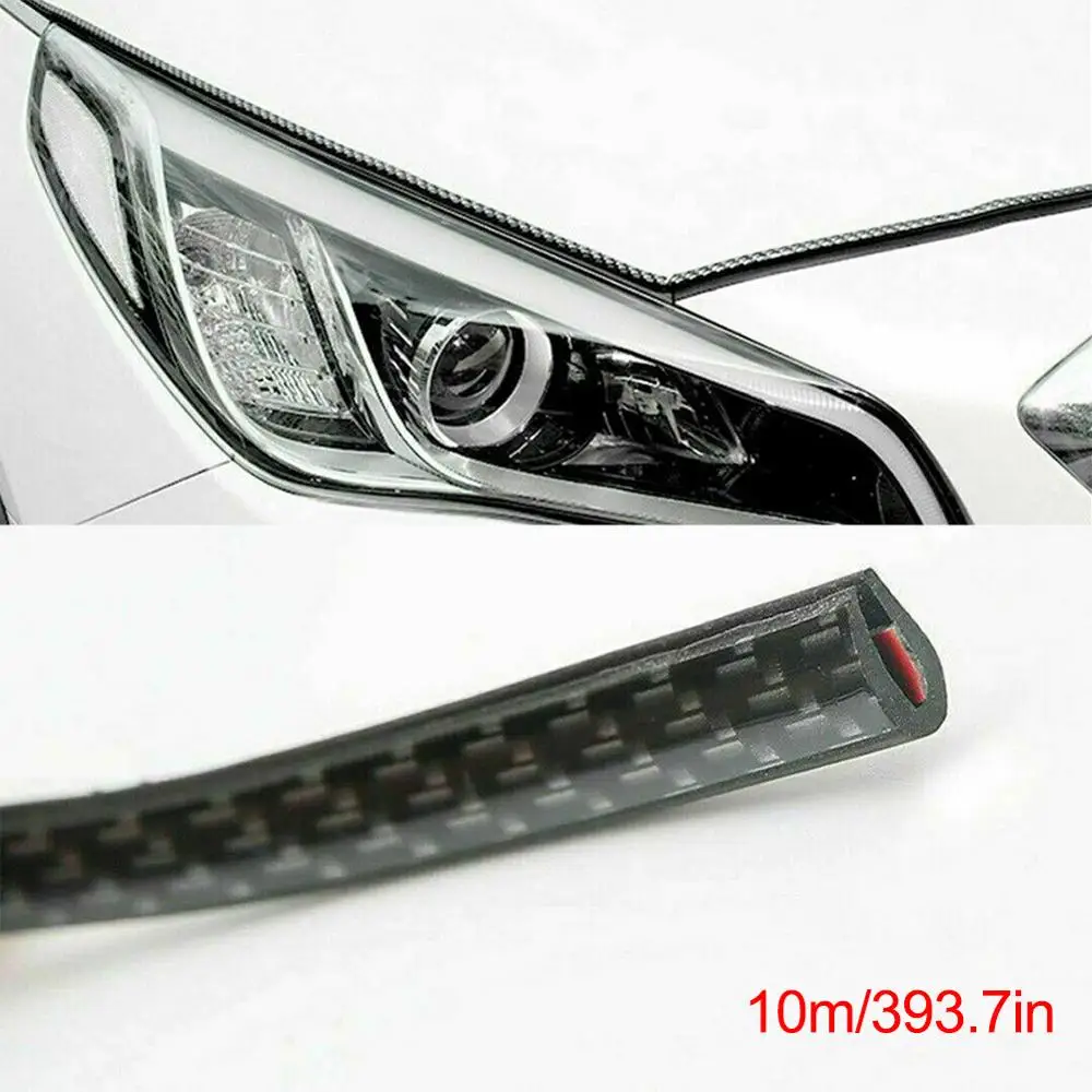 Продажа 10 м фотоблестящая полоса U-образное уплотнение из углеродного волокна