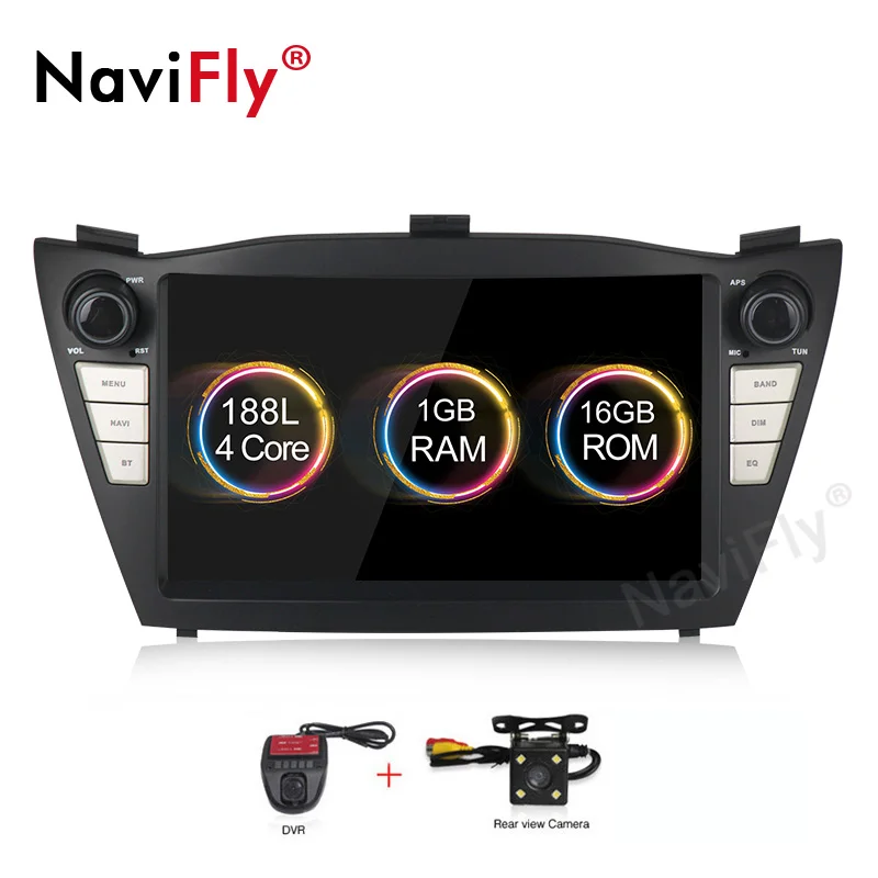 16G add camera dvr NaviFly " Android 9 автомобильный мультимедийный плеер для hyundai IX35 TUCSON 2009 2010- Wifi RDS gps Navi 2+ 32G hd-навигатор для автомобиля BT - Цвет: 16G add camera dvr