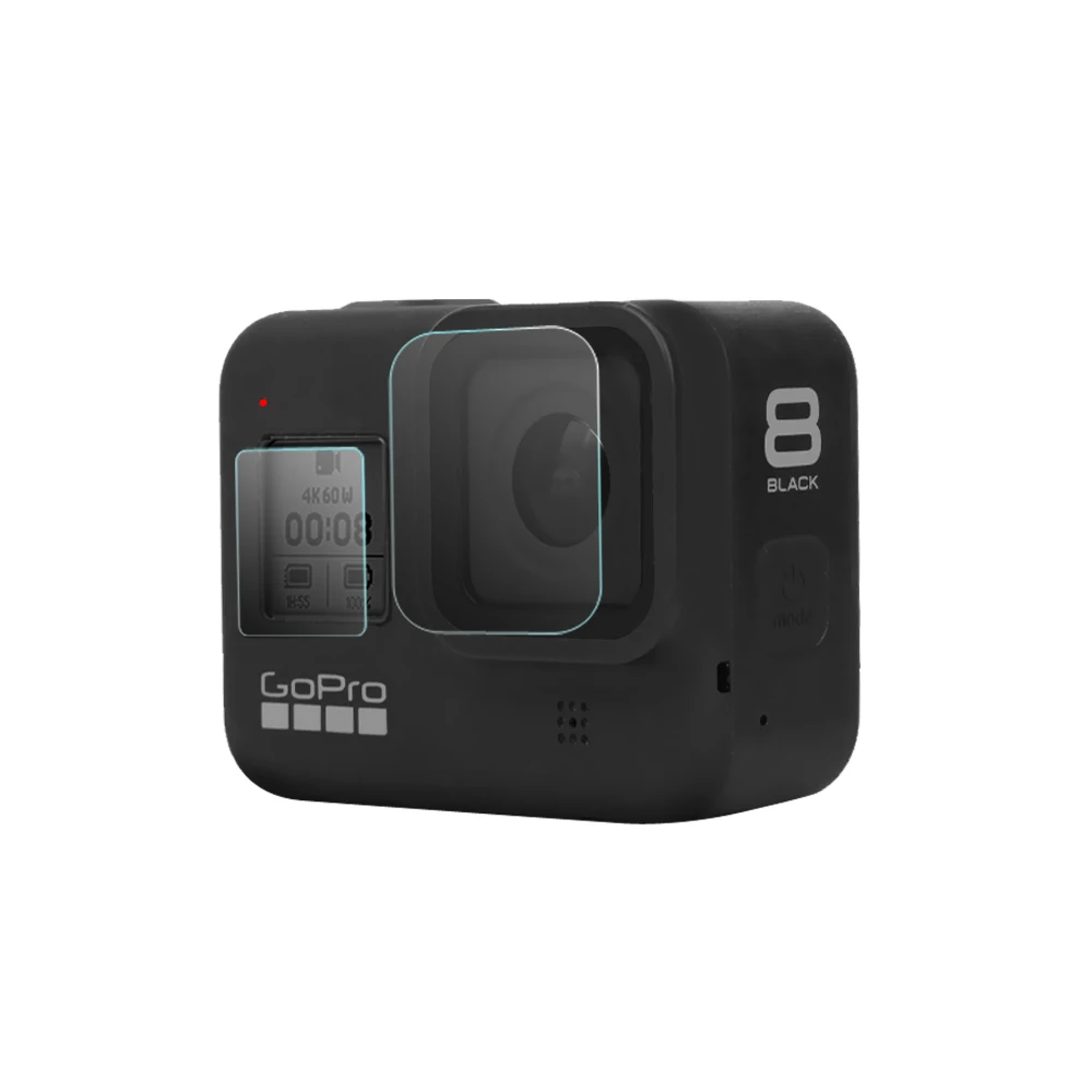 Черная защитная пленка для GoPro Hero 8 закаленное стекло объектива защита переднего