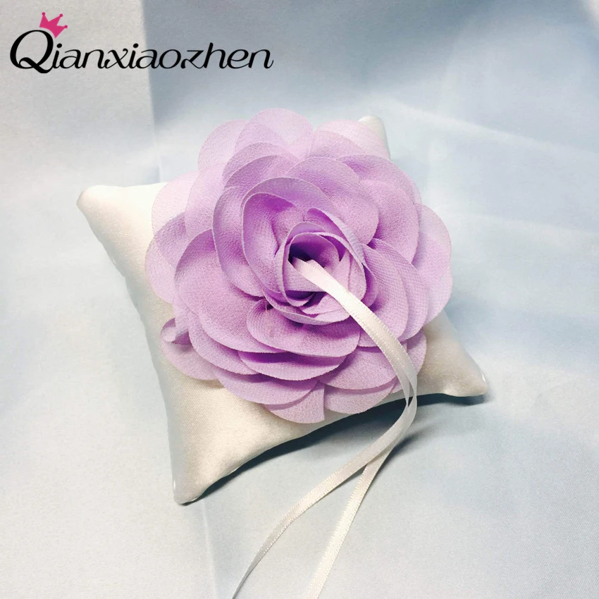 Qianxiaozhen Flower Wedding Ring Pillow Holder Engagement Decoration Event &amp Party Supplies More Colors | Дом и сад
