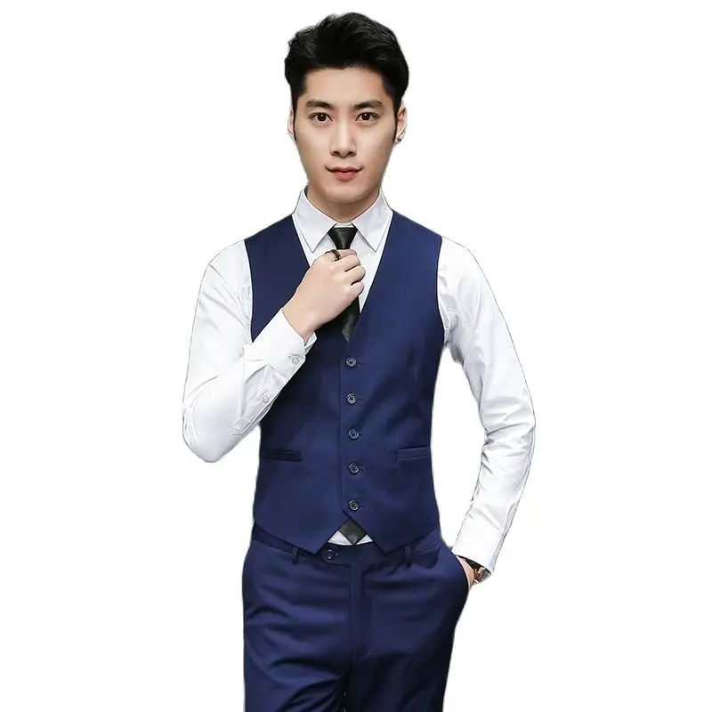 Жилет мужской деловой повседневный жилет Азиатские размеры S M L XL XXL XXXL